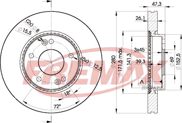 FREMAX BD-5171 - Disque de frein cwaw.fr