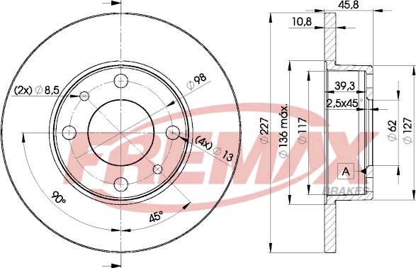 FREMAX BD-5812 - Disque de frein cwaw.fr