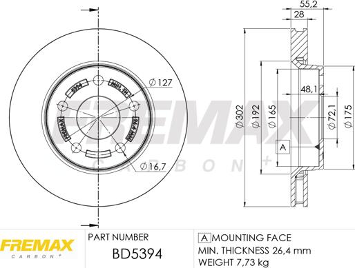 FREMAX BD-5394 - Disque de frein cwaw.fr