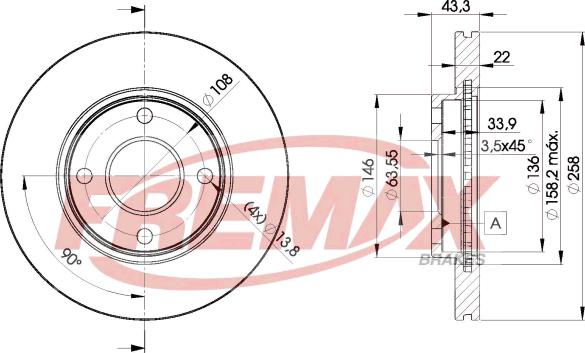 FREMAX BD-5344 - Disque de frein cwaw.fr