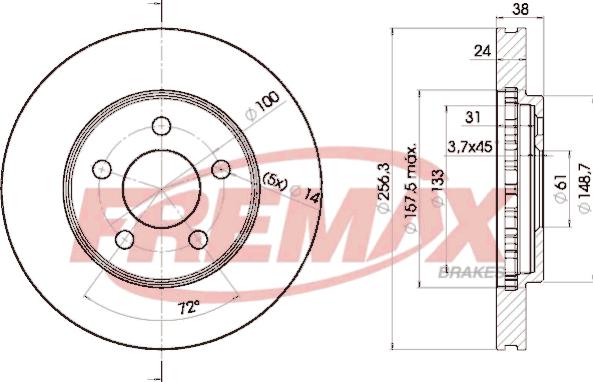 FREMAX BD-5348 - Disque de frein cwaw.fr