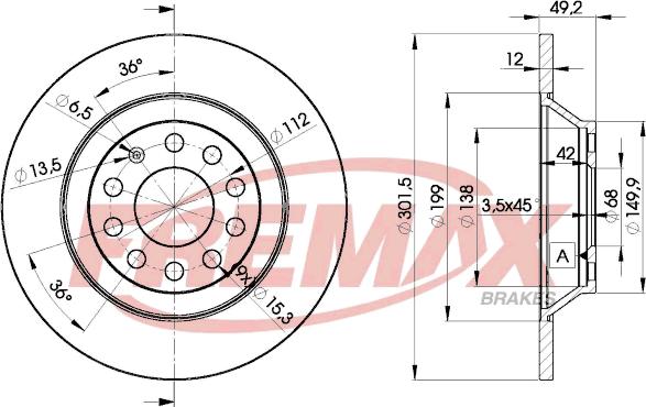 FREMAX BD-5313 - Disque de frein cwaw.fr