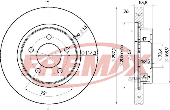 FREMAX BD-5386 - Disque de frein cwaw.fr