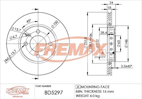 FREMAX BD-5297 - Disque de frein cwaw.fr