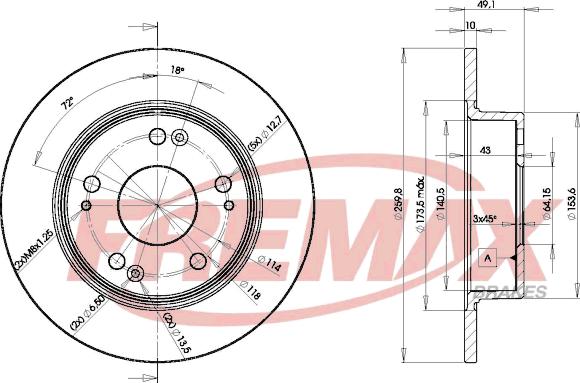 FREMAX BD-5252 - Disque de frein cwaw.fr