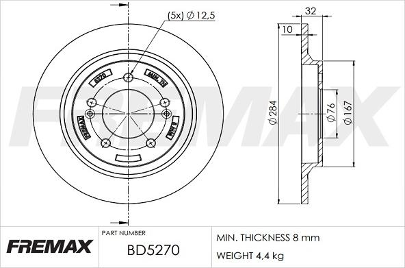 FREMAX BD-5270 - Disque de frein cwaw.fr