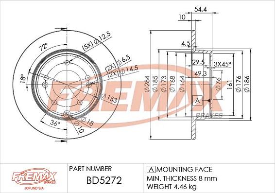 FREMAX BD-5272 - Disque de frein cwaw.fr