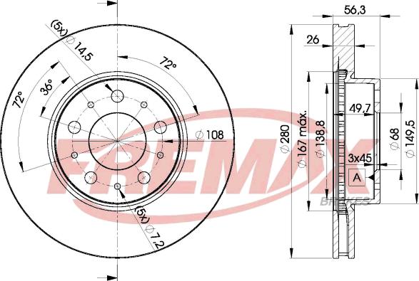 FREMAX BD-6567 - Disque de frein cwaw.fr