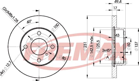 FREMAX BD-6044 - Disque de frein cwaw.fr