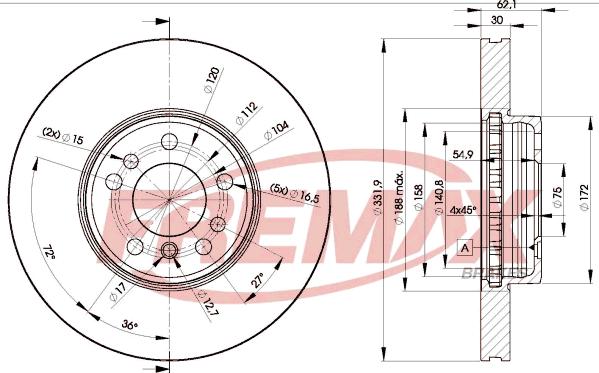 FREMAX BD-6045 - Disque de frein cwaw.fr