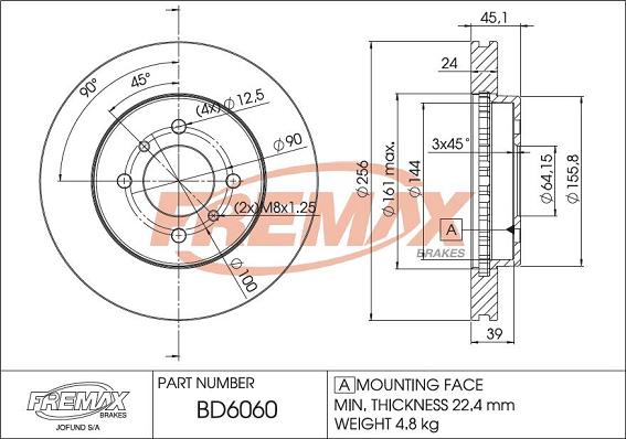 FREMAX BD-6060 - Disque de frein cwaw.fr