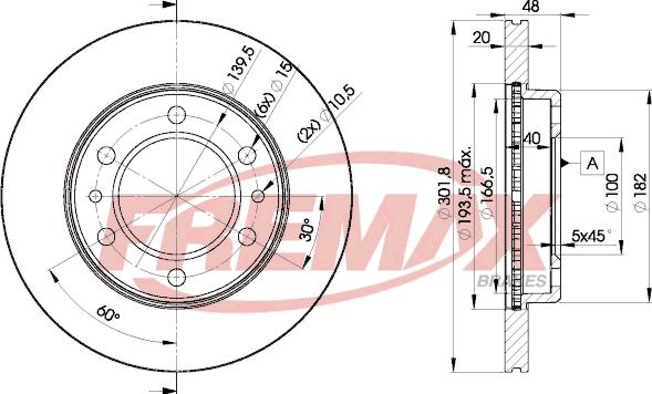 FREMAX BD-6004 - Disque de frein cwaw.fr