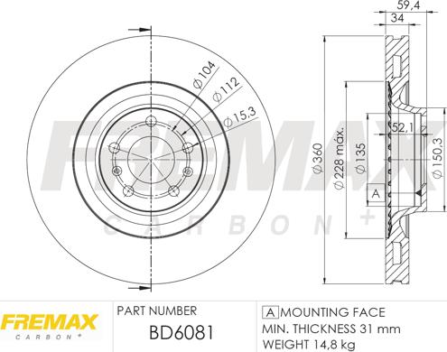 FREMAX BD-6081 - Disque de frein cwaw.fr