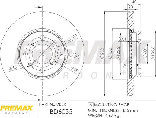 FREMAX BD-6035 - Disque de frein cwaw.fr