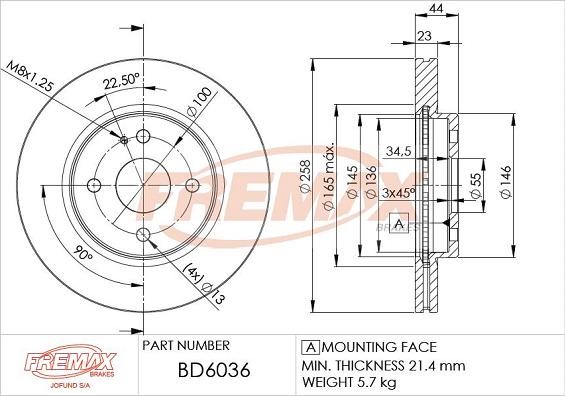 FREMAX BD-6036 - Disque de frein cwaw.fr