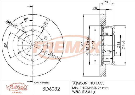 FREMAX BD-6032 - Disque de frein cwaw.fr