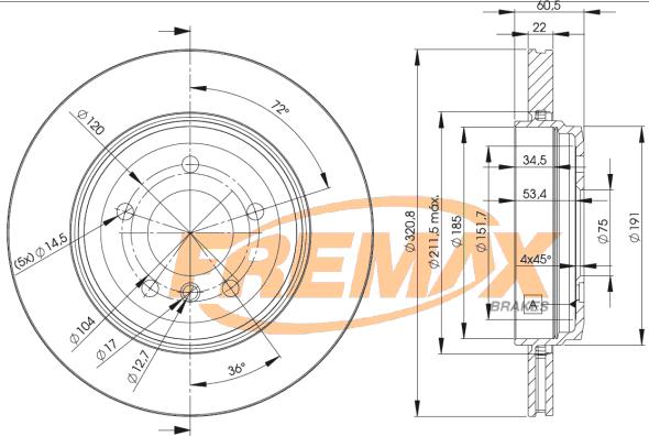 FREMAX BD-6074 - Disque de frein cwaw.fr