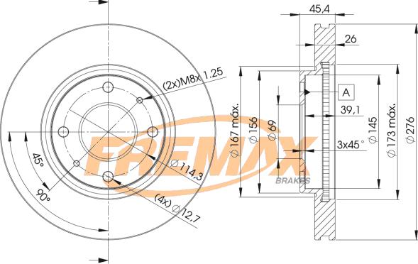 FREMAX BD-6070 - Disque de frein cwaw.fr