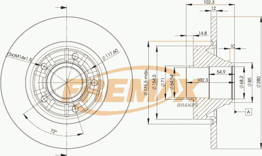 FREMAX BD-6846e - Disque de frein cwaw.fr