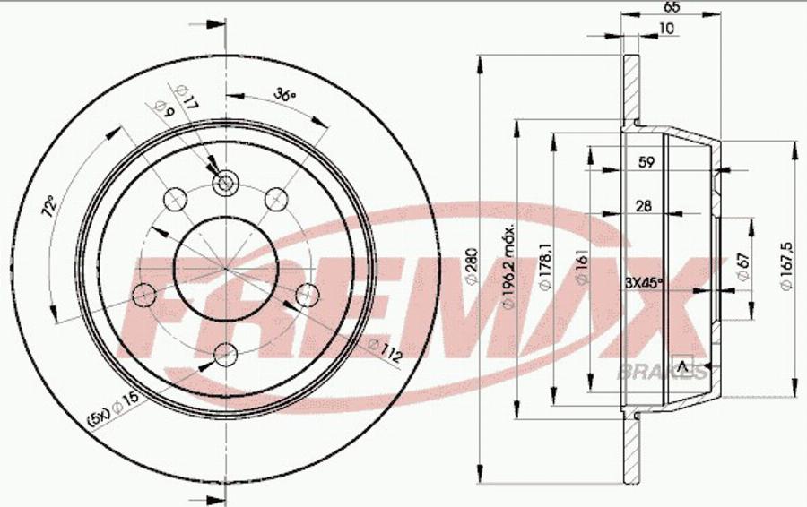 FREMAX BD-6381e - Disque de frein cwaw.fr