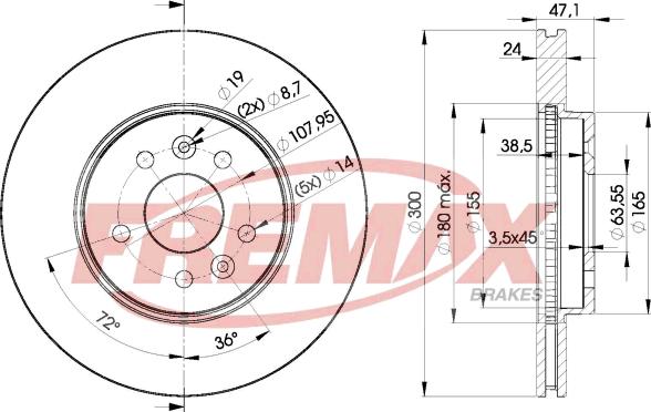 FREMAX BD-6767 - Disque de frein cwaw.fr