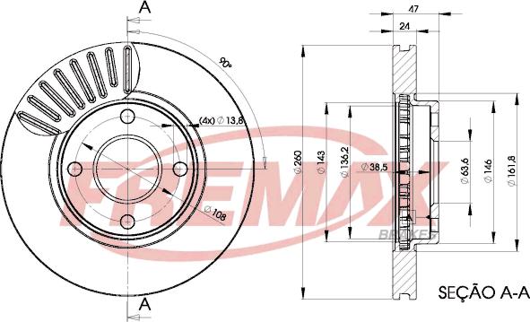 FREMAX BD-6784 - Disque de frein cwaw.fr