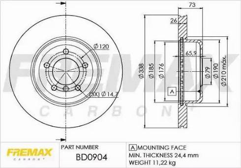 FREMAX BD-0904 - Disque de frein cwaw.fr