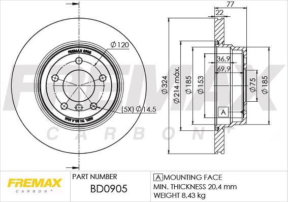 FREMAX BD-0905 - Disque de frein cwaw.fr