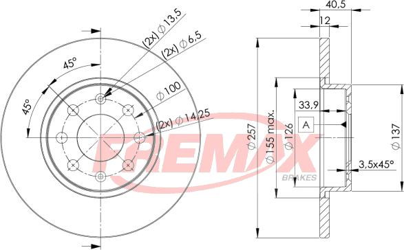 FREMAX BD-0918 - Disque de frein cwaw.fr