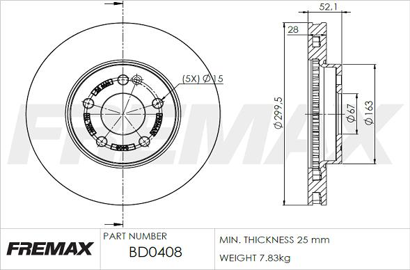 FREMAX BD-0408 - Disque de frein cwaw.fr