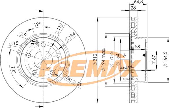 FREMAX BD-0414 - Disque de frein cwaw.fr