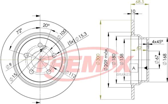 FREMAX BD-0413 - Disque de frein cwaw.fr