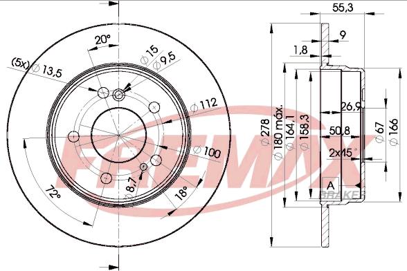 FREMAX BD-0412 - Disque de frein cwaw.fr