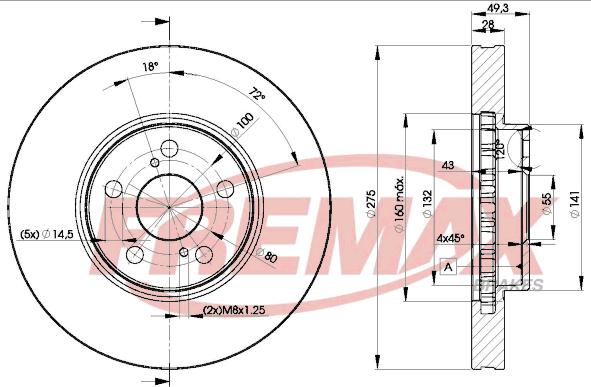 FREMAX BD-0600 - Disque de frein cwaw.fr