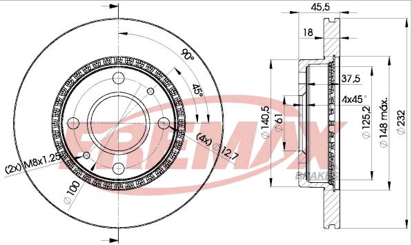 FREMAX BD-0601 - Disque de frein cwaw.fr