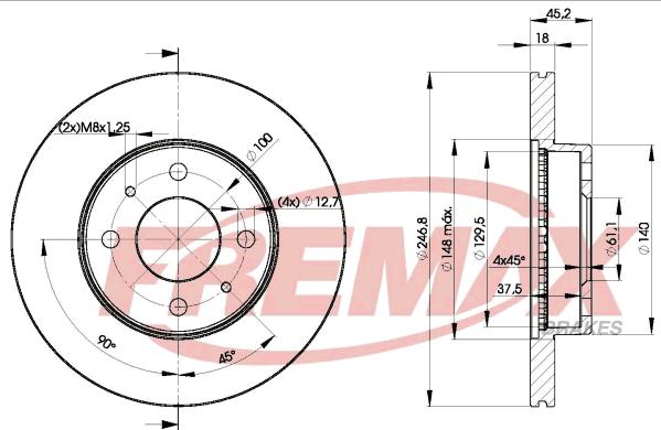 FREMAX BD-0602 - Disque de frein cwaw.fr