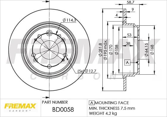 FREMAX BD-0058 - Disque de frein cwaw.fr