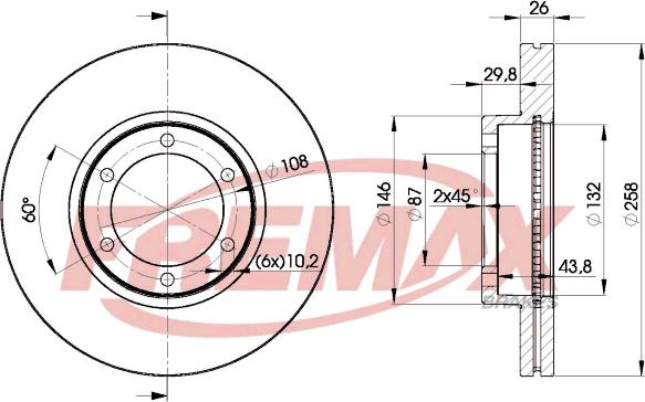 FREMAX BD-0004 - Disque de frein cwaw.fr