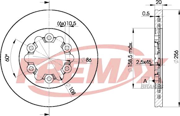 FREMAX BD-0001 - Disque de frein cwaw.fr