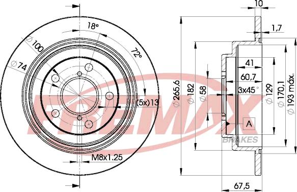 FREMAX BD-0034 - Disque de frein cwaw.fr