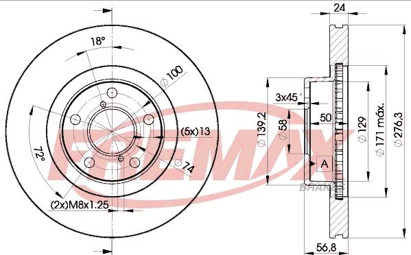 FREMAX BD-0033 - Disque de frein cwaw.fr