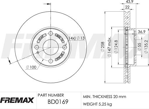 FREMAX BD-0169 - Disque de frein cwaw.fr