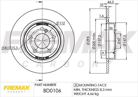 FREMAX BD-0106 - Disque de frein cwaw.fr