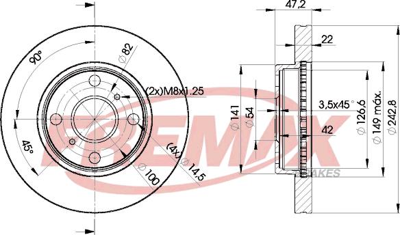 FREMAX BD-0110 - Disque de frein cwaw.fr