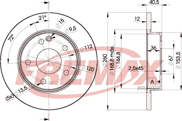 FREMAX BD-0112 - Disque de frein cwaw.fr