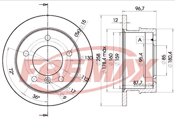 FREMAX BD-0184 - Disque de frein cwaw.fr