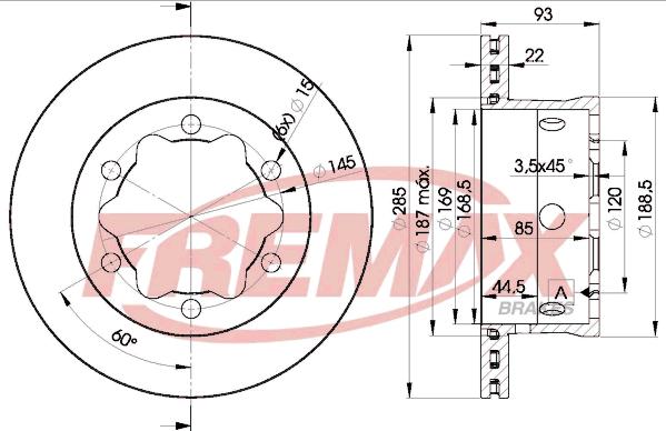 FREMAX BD-0185 - Disque de frein cwaw.fr