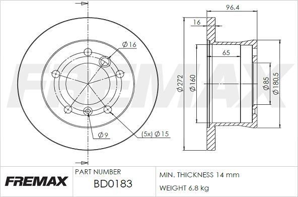 FREMAX BD-0183 - Disque de frein cwaw.fr