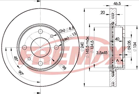 FREMAX BD-0178 - Disque de frein cwaw.fr