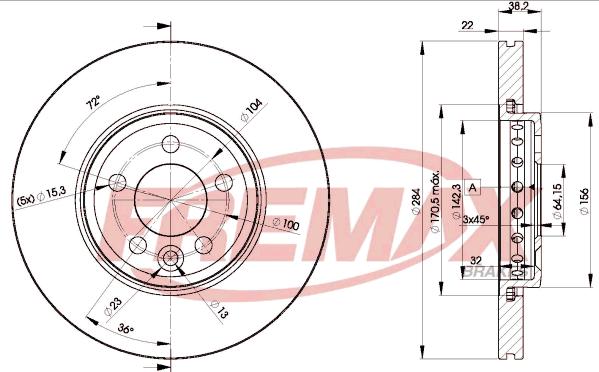 FREMAX BD-0844 - Disque de frein cwaw.fr